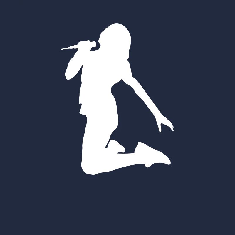 Singing Singer Silhouette