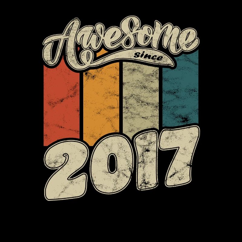 2017 Birthday Awesome since Retro