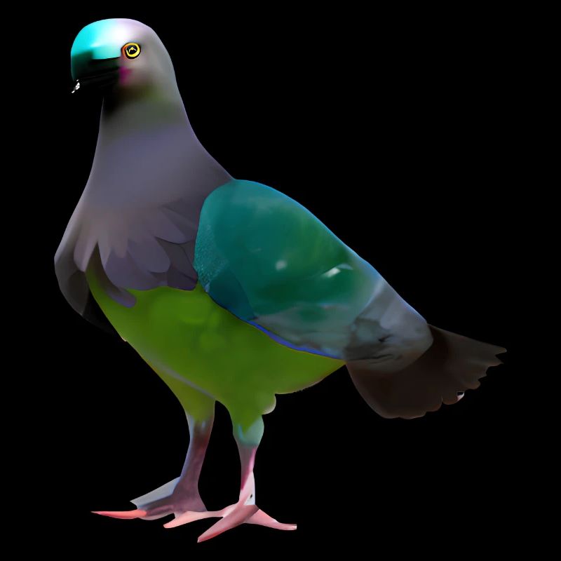 Illustration de pigeon grue