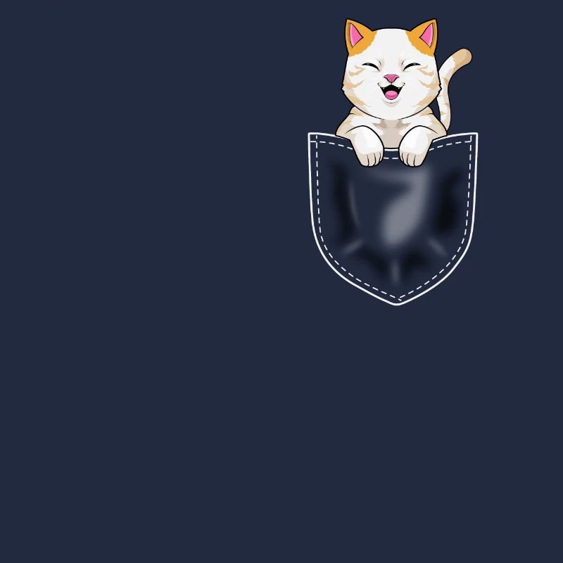 Funny Breast Pocket Cat Lover Gift Idea