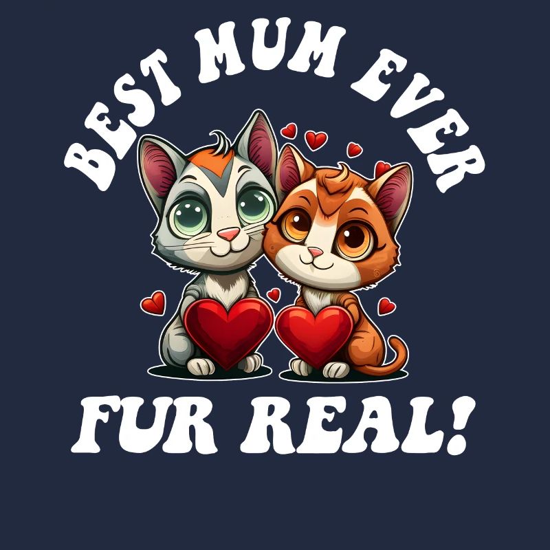 Muttertag mit Katzenfell Echt süßer Muttertag