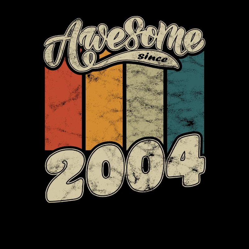2004 Geburtstag Awesome since Retro