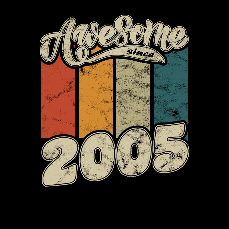 2005 Geburtstag Awesome since Retro