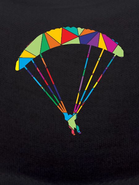 Low Poly Gleitschirmflieger Polygon Paragleiter