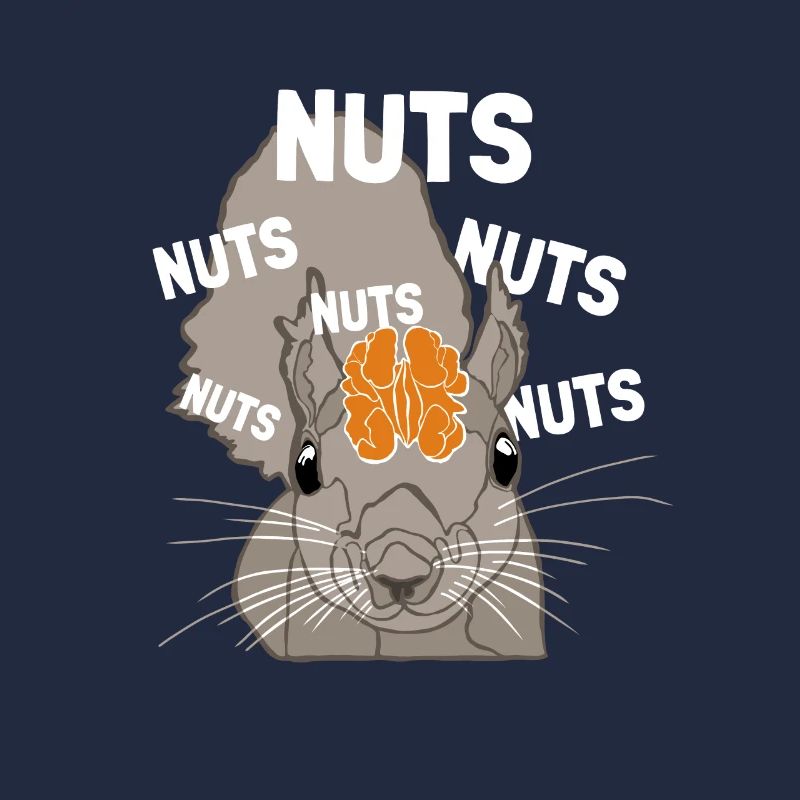 Nuts Brain Fuchshörnchen Grauhörnchen Squirrel