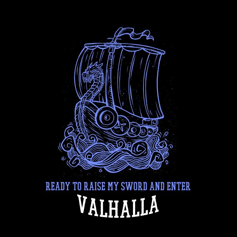 Prêt à lever mon épée et à entrer dans Valhalla Viking