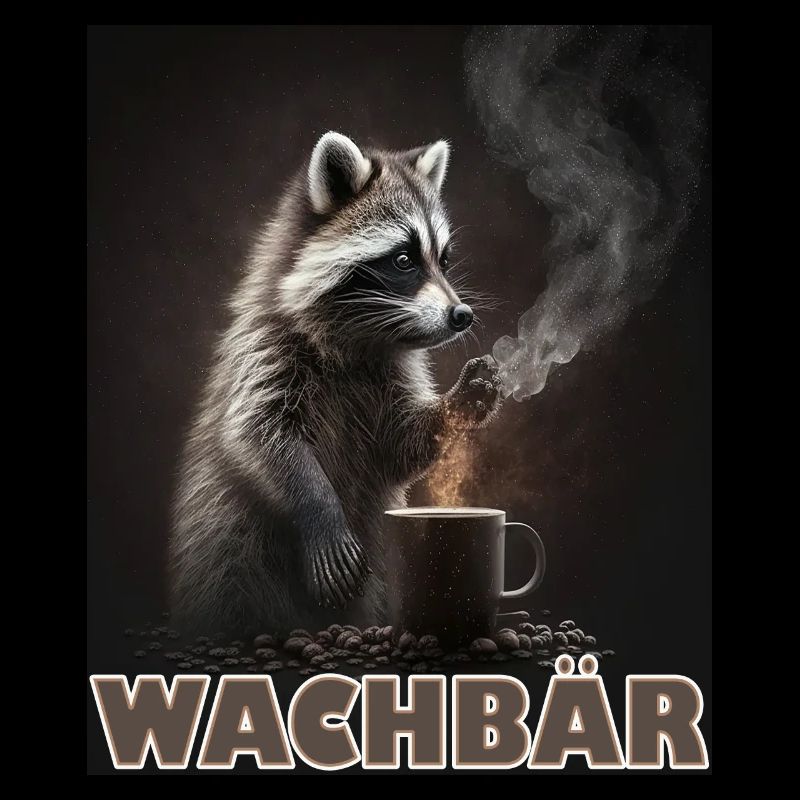 Wachbär Waschbär Motiv Köstüm Bild Mode Rave