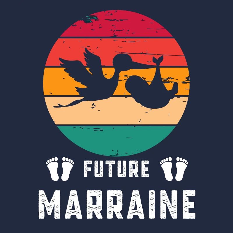 Future marraine annonce grossesse retro
