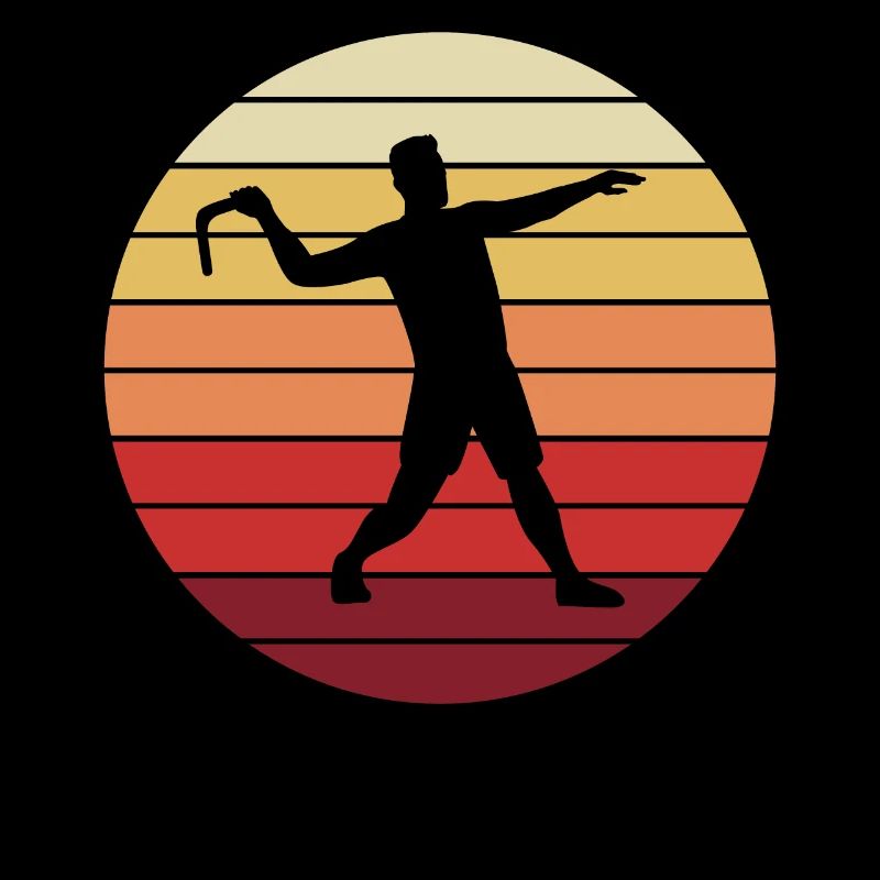 Boomerang Throwing Boomerang Thrower Retro Gift