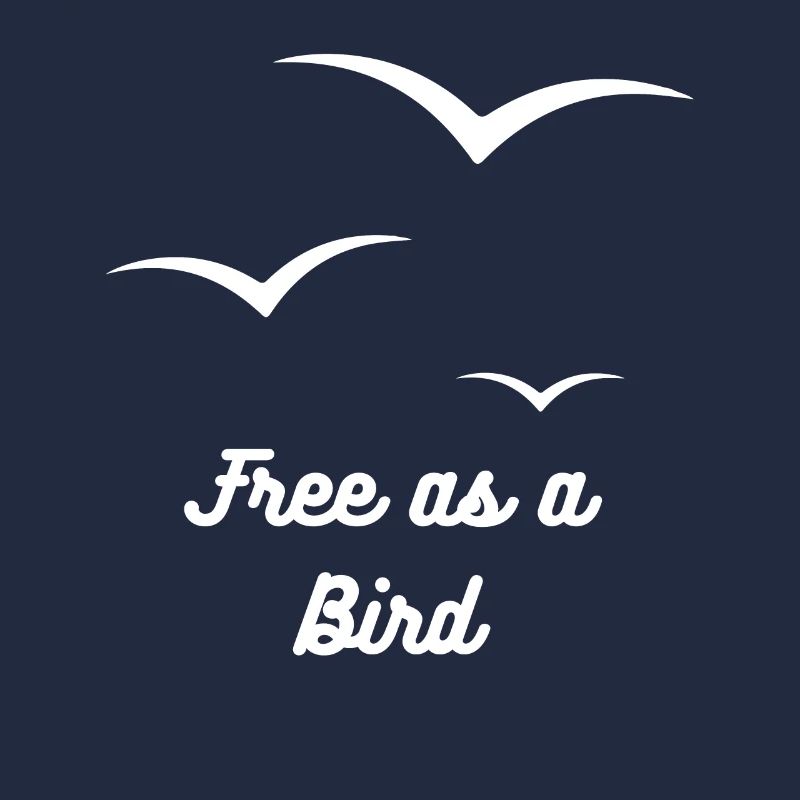 Frei wie ein Vogel.