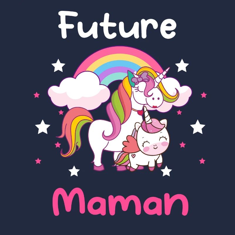 Future maman licorne annonce grossesse mère