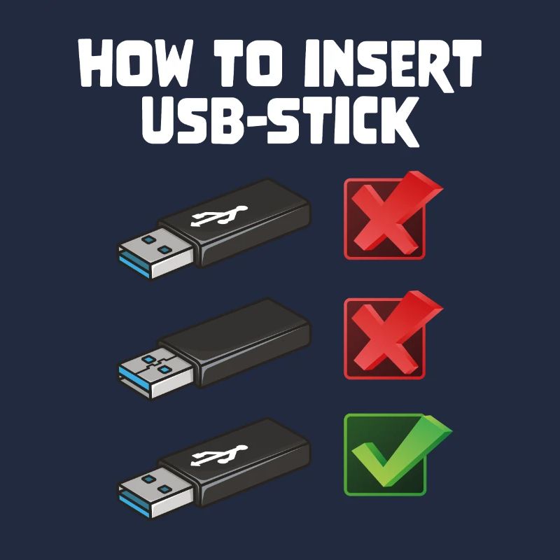 How To Insert USB Stick Funny Programmer Meme