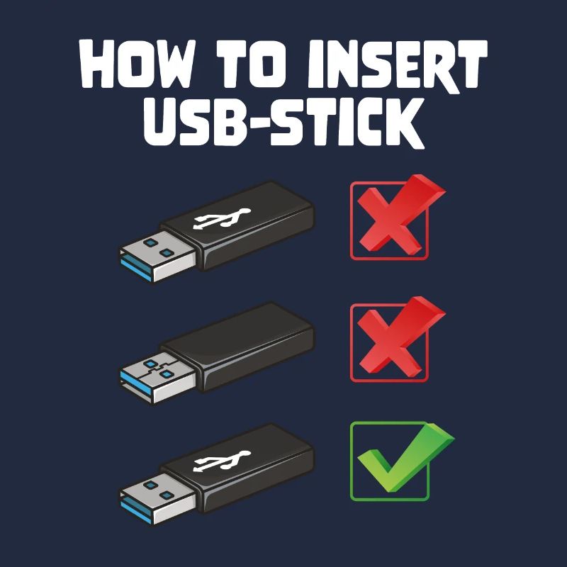 How To Insert USB Stick Funny Programmer Meme