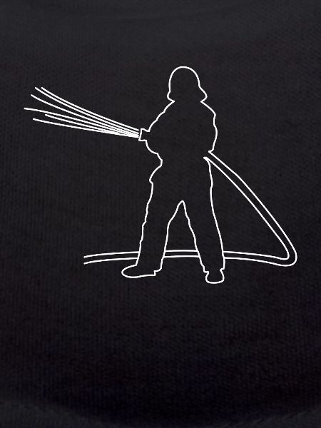 Fire brigade firefighter drawn
