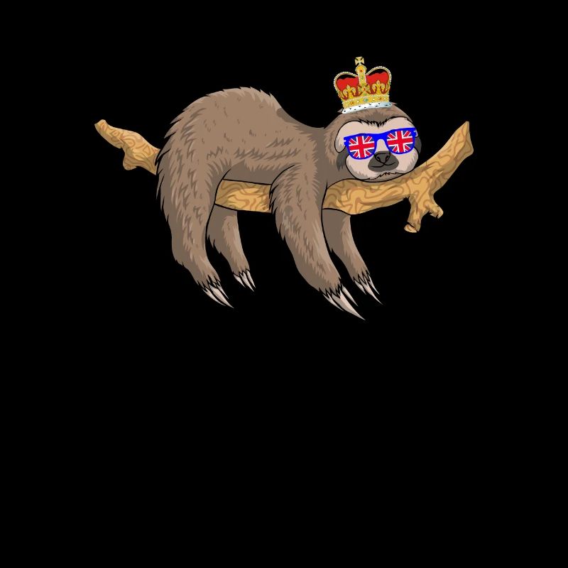 Sloth Queen Elizabeth II British Crown
