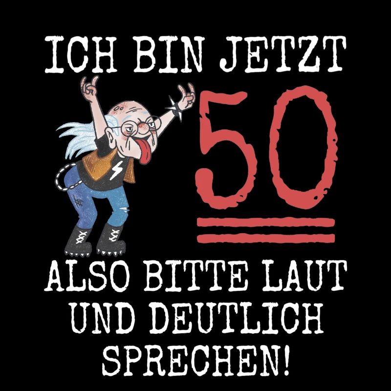 Lustig 50. Geburtstag Mann Ich bin 50 Pommesgabel