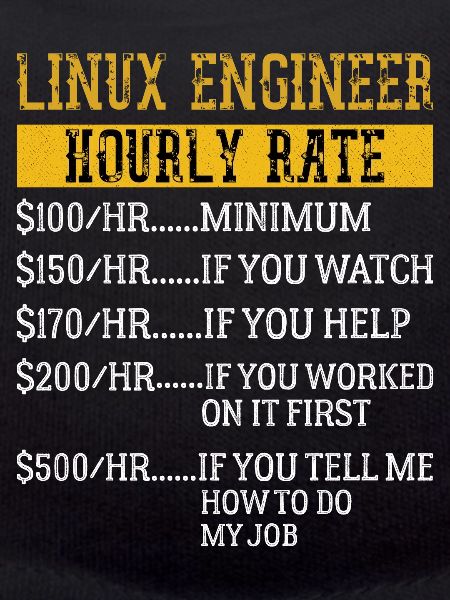 Linux Engineer Stundensatz Mechaniker Arbeitsrate