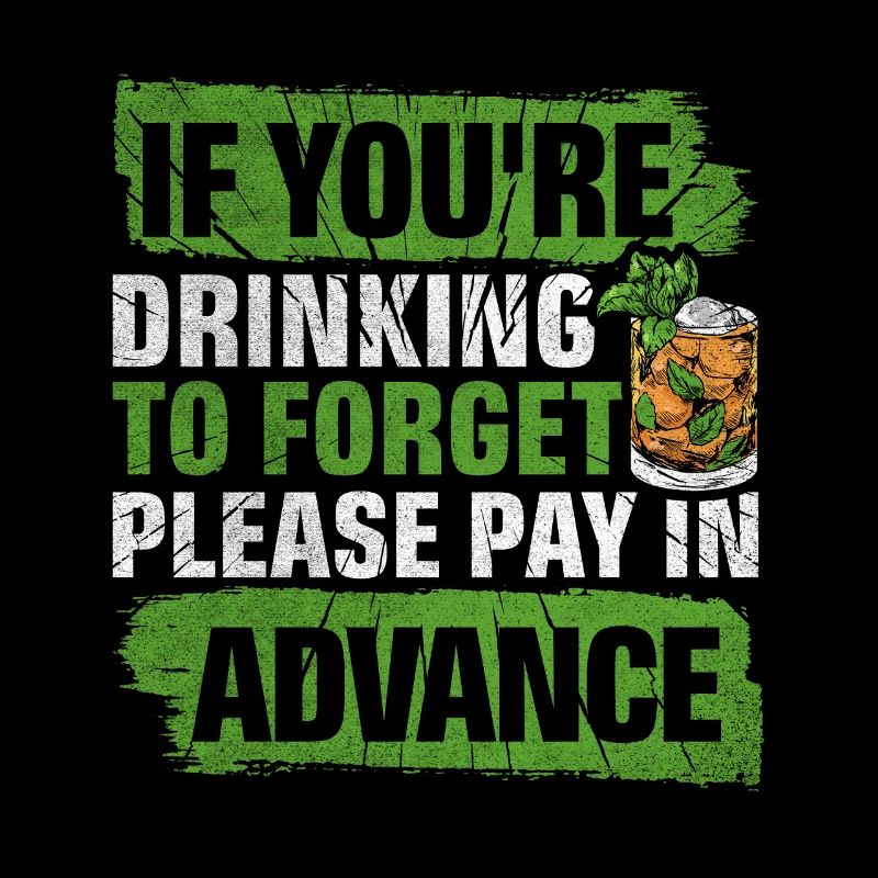 Please Pay In Advance Funny Bartender