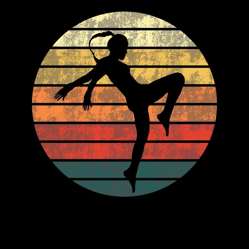 Kickboxerin Kickboxen Retro Vintage Geschenk Damen