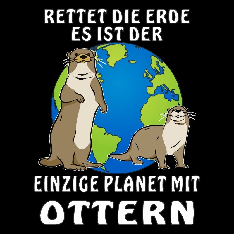 ERDE PLANET MIT OTTERN