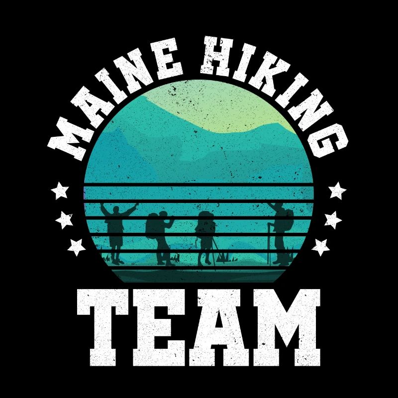 Maine Wanderteam Berg Camper Trekking Wanderer