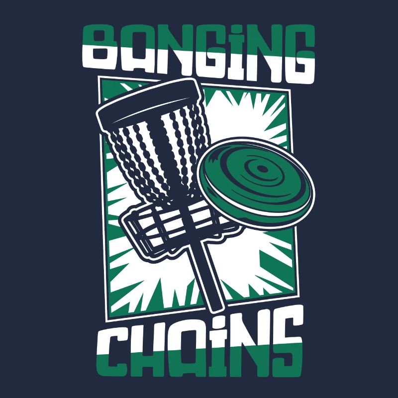 Banging Chains Basket Disc Golfer Player