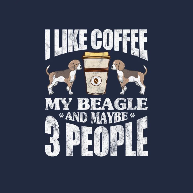 Beagle au café