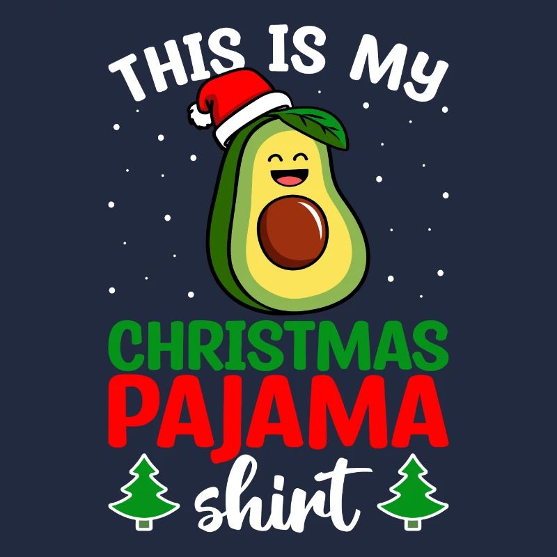 Mon pyjama de Noël Avocat Guacamole
