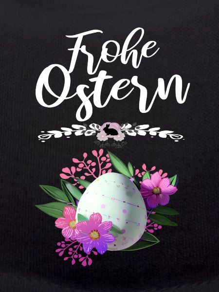 Frohe Ostern Osterei Floral