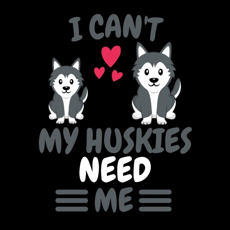 Ich kann nicht Hunde Tier Lustiges Geschenk Husky