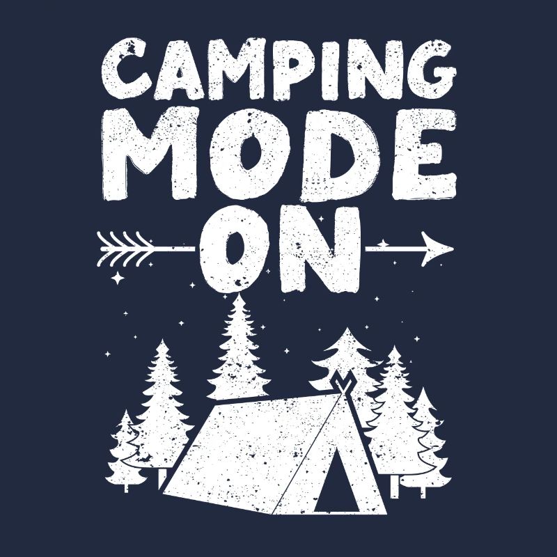 Camping Mode On Camper Hiking Mountains Climbing