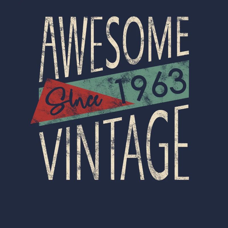 Awesome Since 1963 Retro Vintage Design