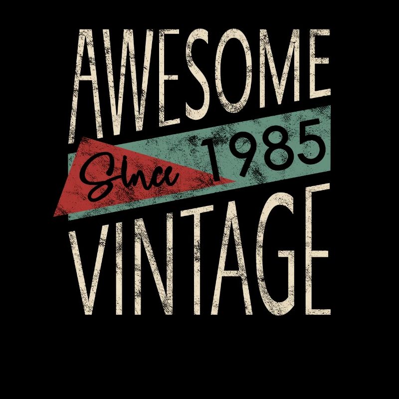Awesome Since 1985 Retro Vintage Design