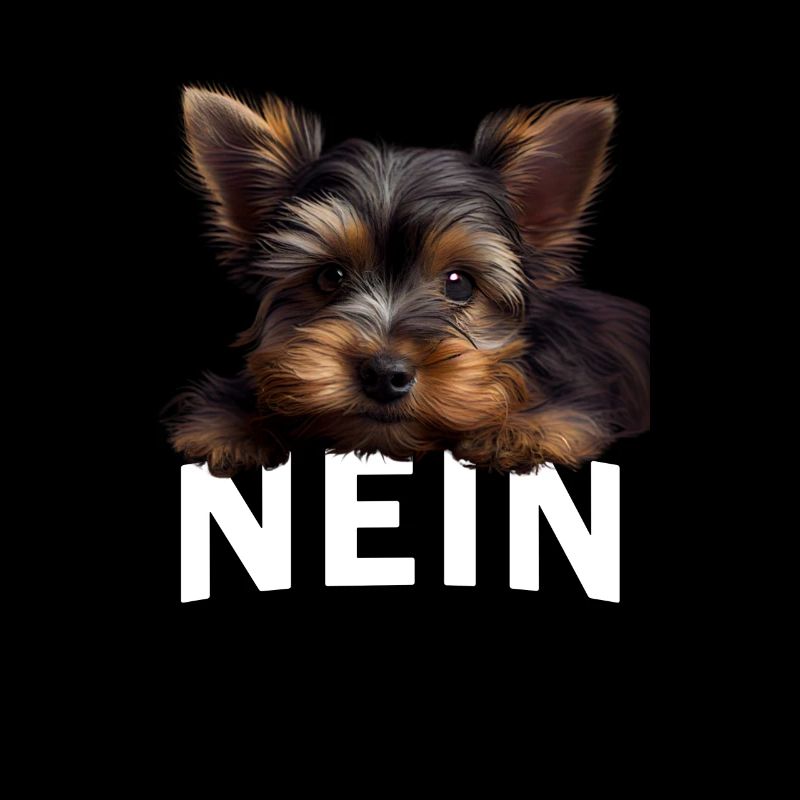 Statement Yorkshire Terrier, Nö Fun, Einfach Nö,