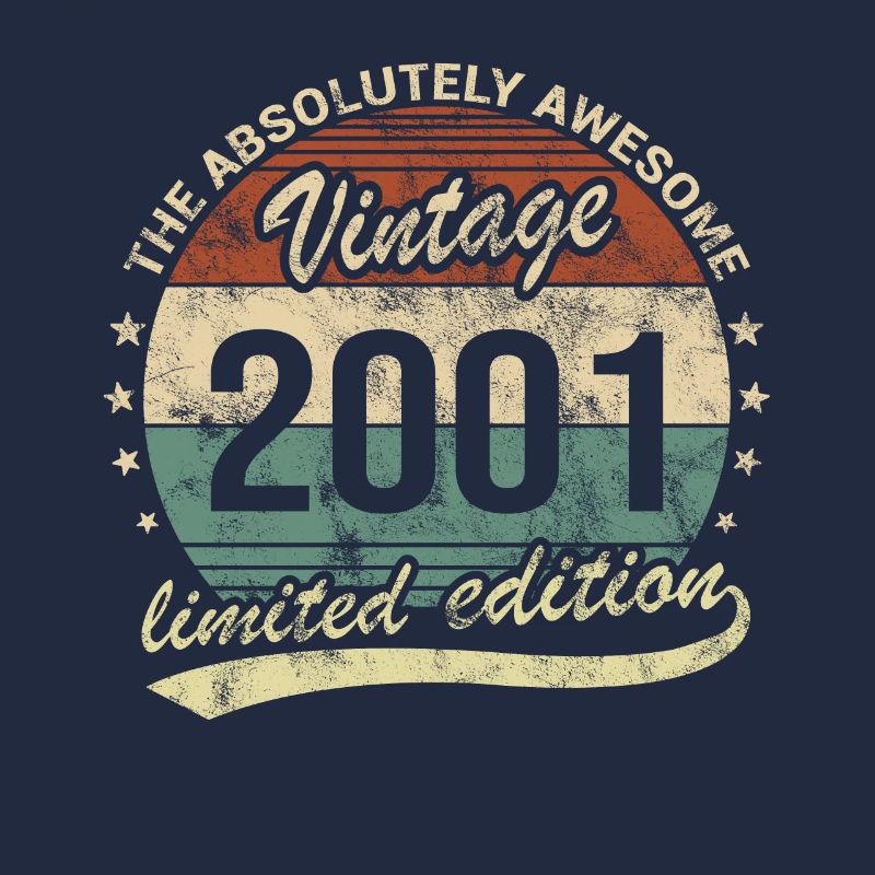 Awesome Since Vintage 2001 Retro Geburtstag Design