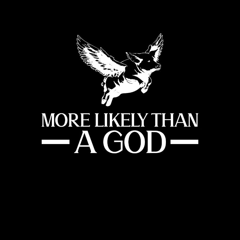 Fliegendes Schwein Gott - Atheist Atheismus