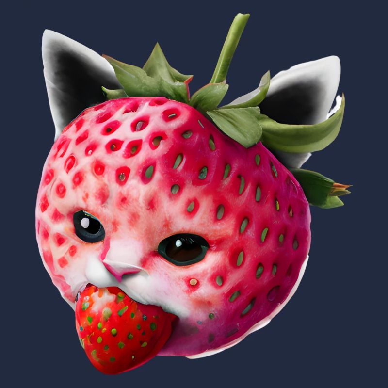 Erdbeerkatze