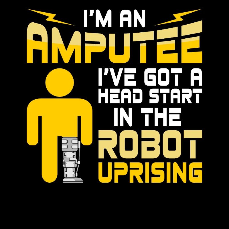 Prothèse robotisée jambe-bras amputée avec jambes