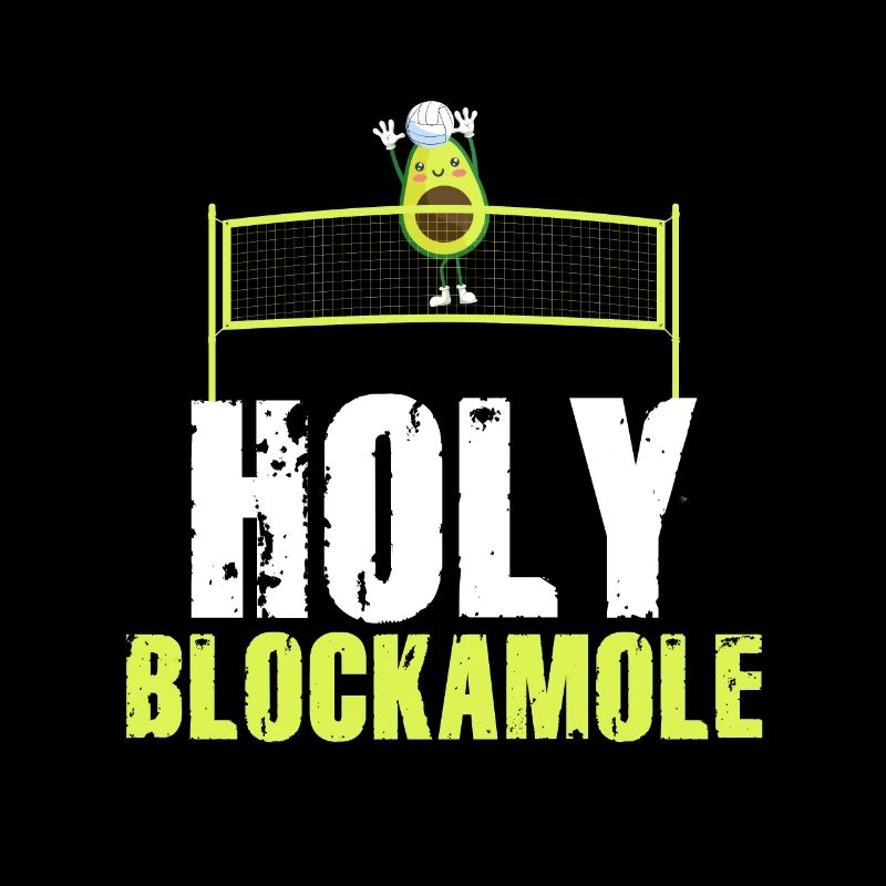 Heilige Blockamole Volleyball Avocado