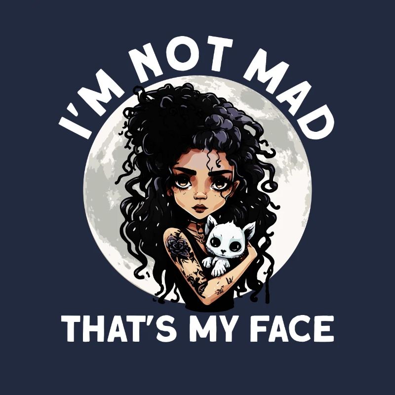 Je ne suis pas fou C’est mon visage Goth