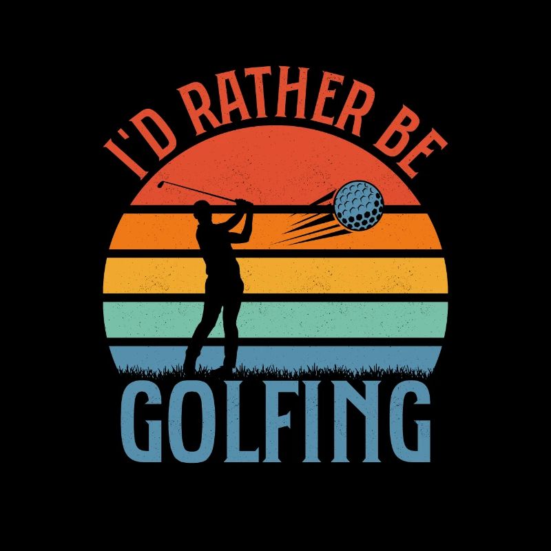 I'd Rather Be Golfing Golf Par Tee