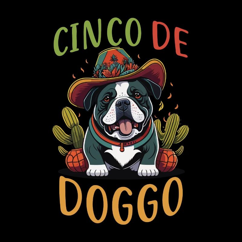 Joyeux Cinco de Mayo Cinco De Doggo Bulldog