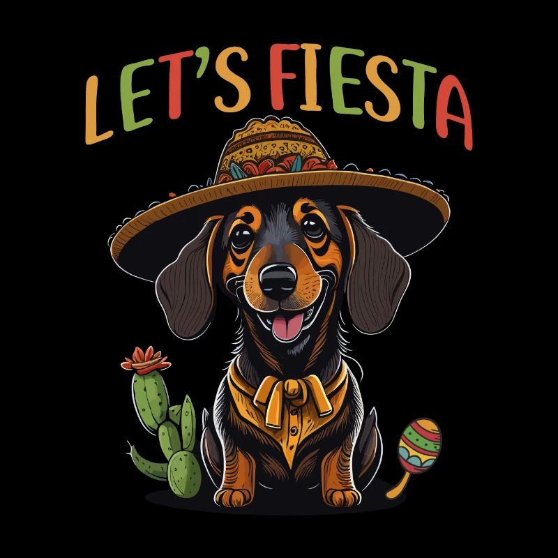 Teckel Cinco de Mayo Let's Fiesta