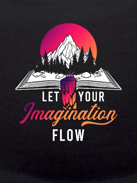 Space River Mountain Imagination