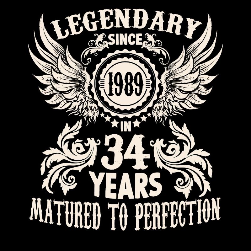 Énonciations de tenue d'anniversaire de légende de 34 ans