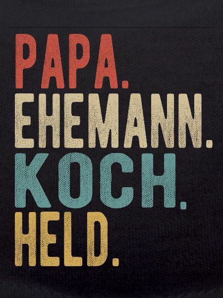 Koch Papa Ehemann Held