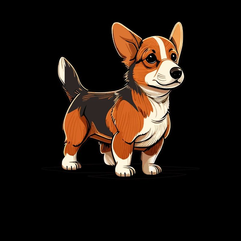 Chien dans le style comique