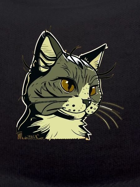 Cat in comic style