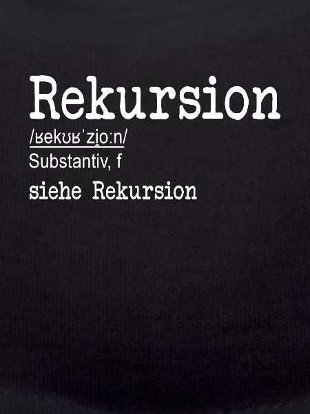 Rekursion Definition Softwareentwickler Coder