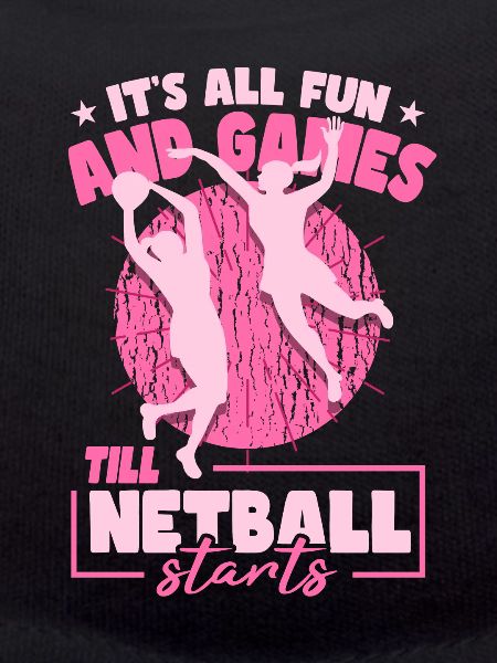 Lustiger Netball-Spieler